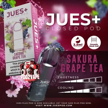 หัวพอต Jues plus 2.5ml sakura grape tea