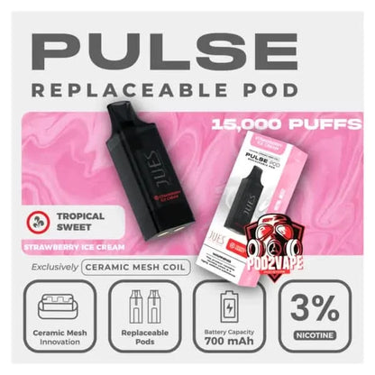 หัวพอต jues pulse 15k strawberry ice cream