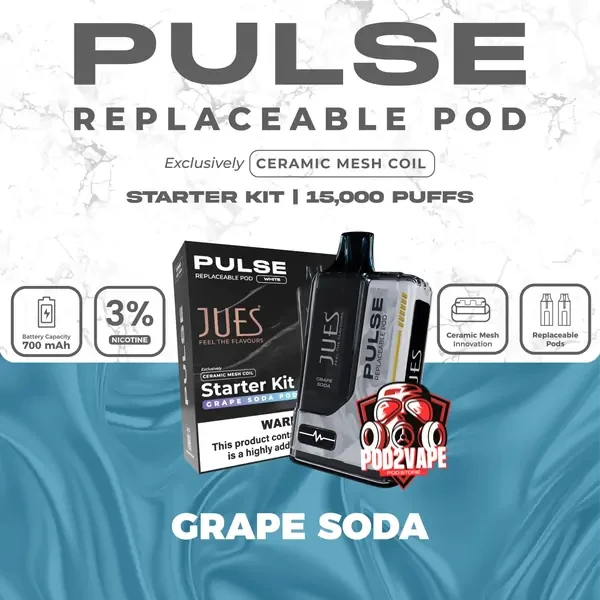 Jues pulse 15k starter kit grape soda