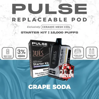 Jues pulse 15k starter kit grape soda