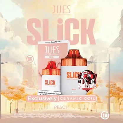 Jues slick 6000 puffs peach