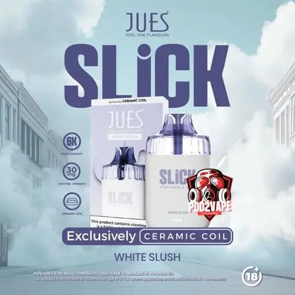 Jues slick 6000 puffs white slush