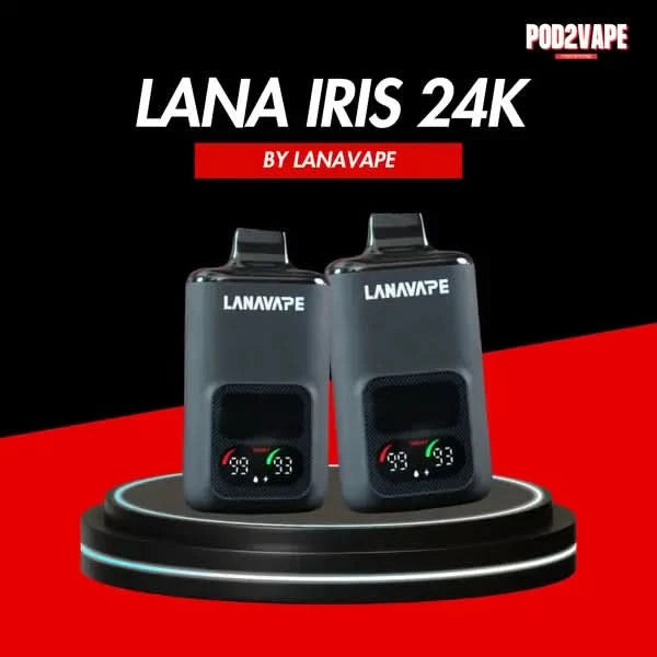 พอตใช้แล้วทิ้ง Lana Iris 24000 puffs ทรงสวย ปรับโหมดได้ เบา-แรง จุใจ หอมเข้มข้น