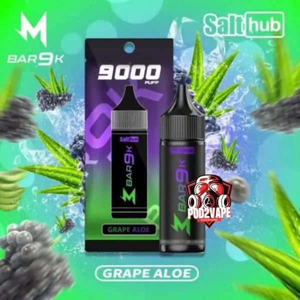 M bar 9000 puffs grape aloe