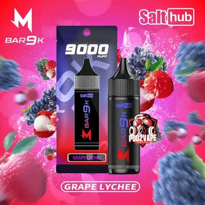 M bar 9000 puffs grape lychee