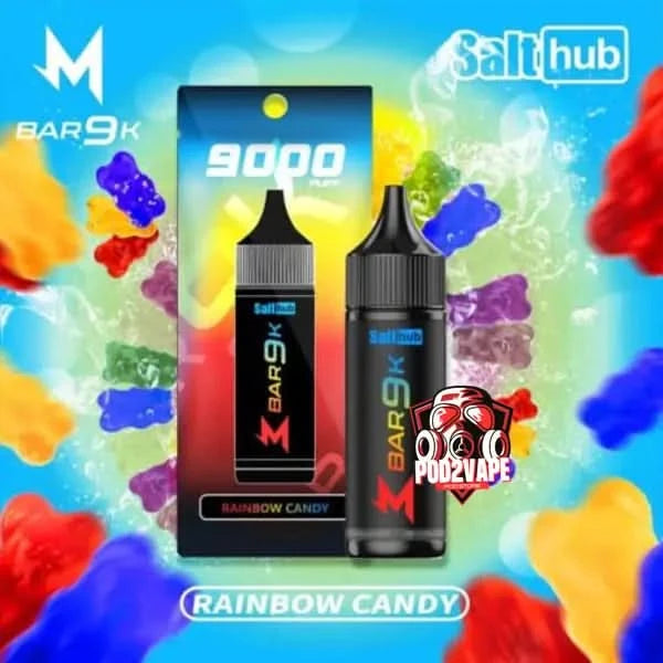 M bar 9000 puffs rainbow candy