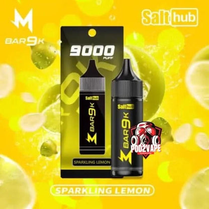 M bar 9000 puffs sparkling lemon