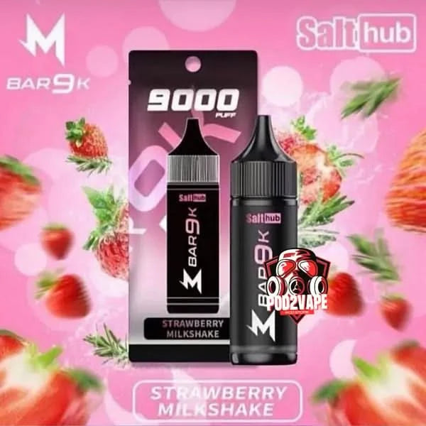 M bar 9000 puffs strawberry milkshake