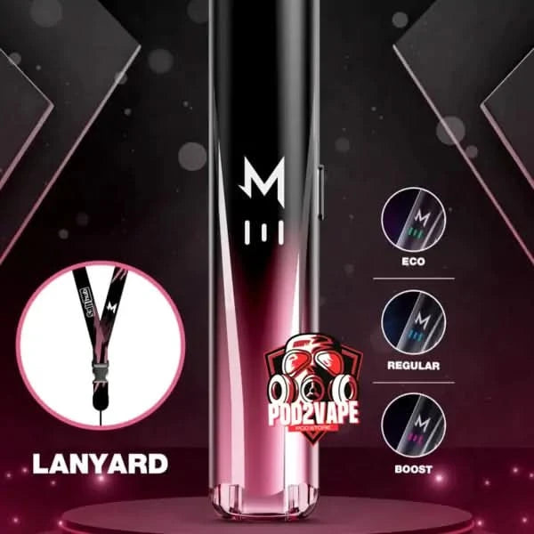 M zero pro pod charcoal red