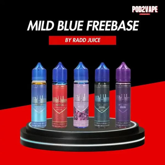 Mild blue freebase 60ml มีหลากหลายรสชาติให้เลือก น้ำยาบุหรี่ไฟฟ้า