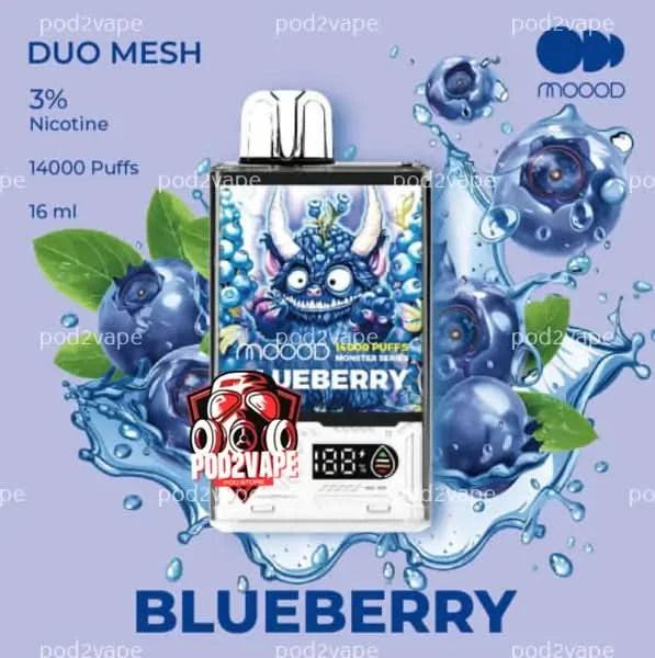 Moood monster 14k blueberry nic30