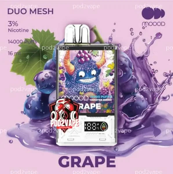 Moood monster 14k grape nic30