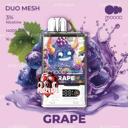 Moood monster 14k grape nic30