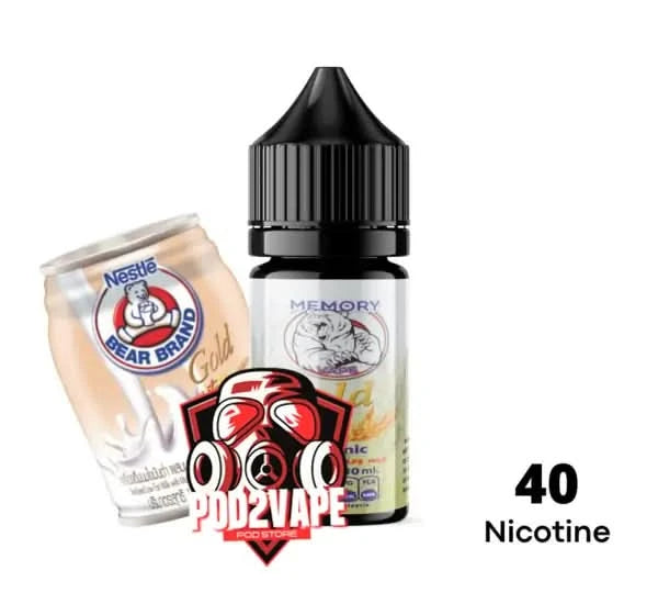 Gold white malt salt nic 30ml น้ำยานมหมี