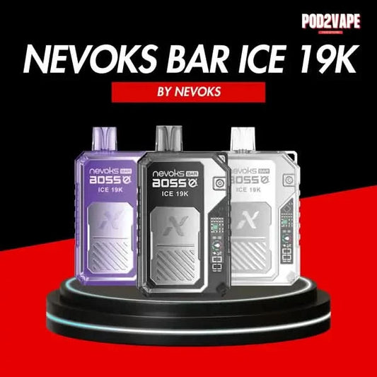 Nevoks bar ice 19000 puffs พอตใช้แล้วทิ้ง เปลี่ยนโหมดการสูบได้