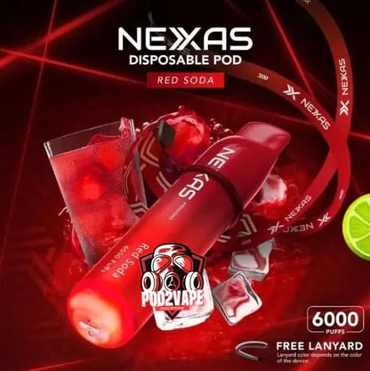 Nexas 6000 puffs red soda