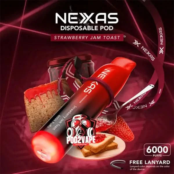 Nexas 6000 puffs strawberry jam toast