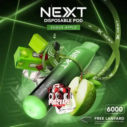 Nexas 6000 puffs sugus apple