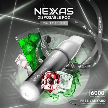 Nexas 6000 puffs white slush