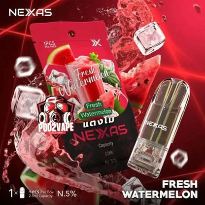 หัวพอต Nexas 2.5ml fresh watermelon nic50