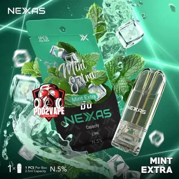หัวพอต Nexas 2.5ml mint extra nic50