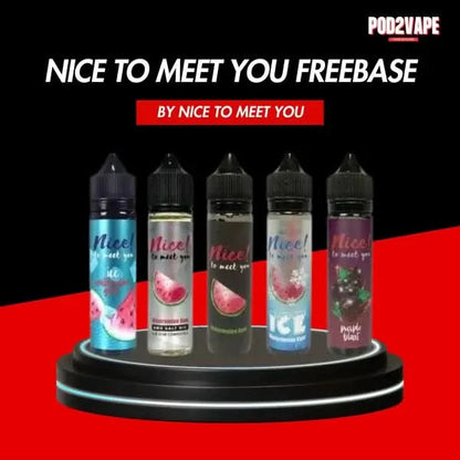 น้ำยาบุหรี่ไฟฟ้า ฟรีเบส Nice to meet you 60ml จากร้าน Pod2vape ของแท้