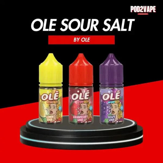 น้ำยาซอลนิค โอเล่ ยอดนิยม Ole salt nic มี 3 รสชาติ สุดเปรี้ยวจี๊ด