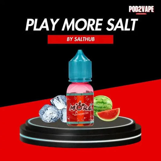 Play watermelon salt nic น้ำยาซอลนิคแตงโม จากแบรนด์ ซอลฮับ