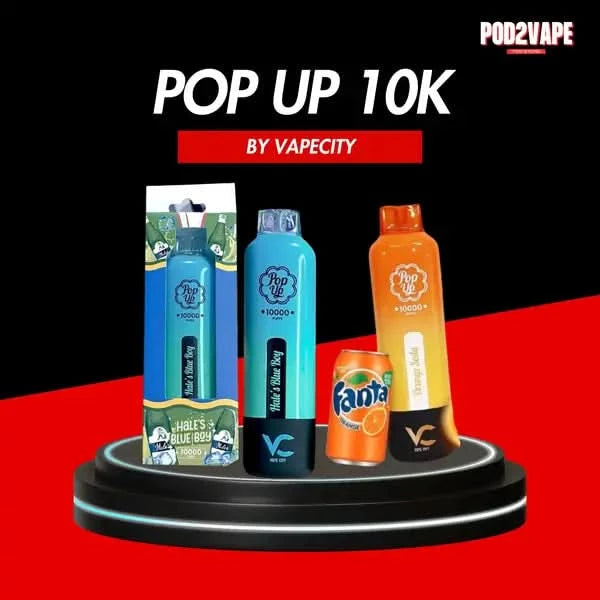 Pop up 10000 puffs พอตใช้แล้วทิ้ง มีรสชาติเครื่องดื่มและผลไม้มากมาย