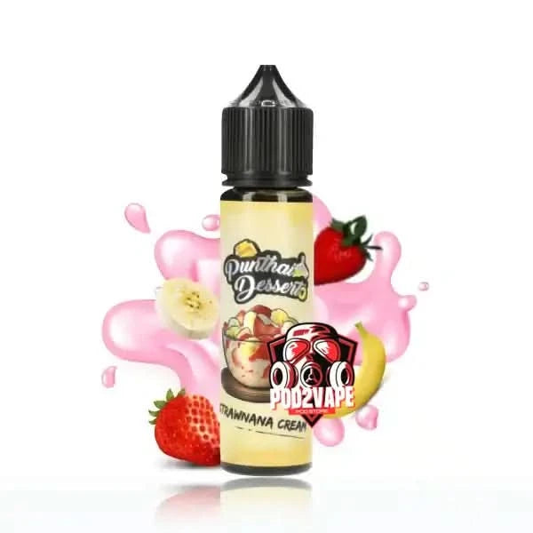 Punthai dessert strawnana cream