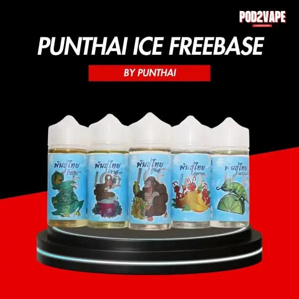 Punthai ice freebase 100ml น้ำยาบุหรี่ไฟฟ้า สายเย็นจัดผสมผลไม้แบบไทยๆ