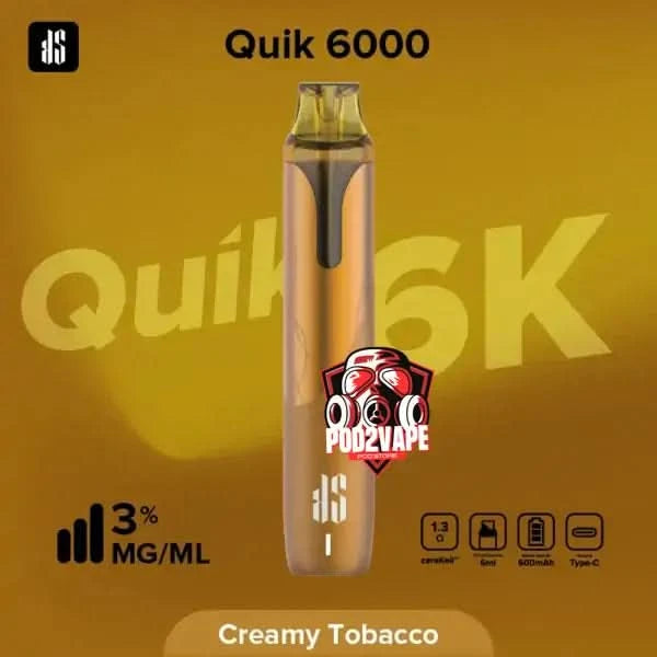 Ks quik 6000 puffs creamy tobacco