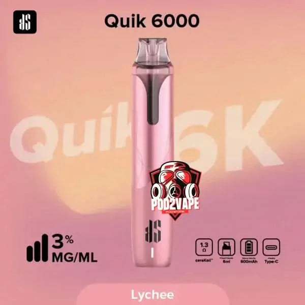 Ks quik 6000 puffs lychee