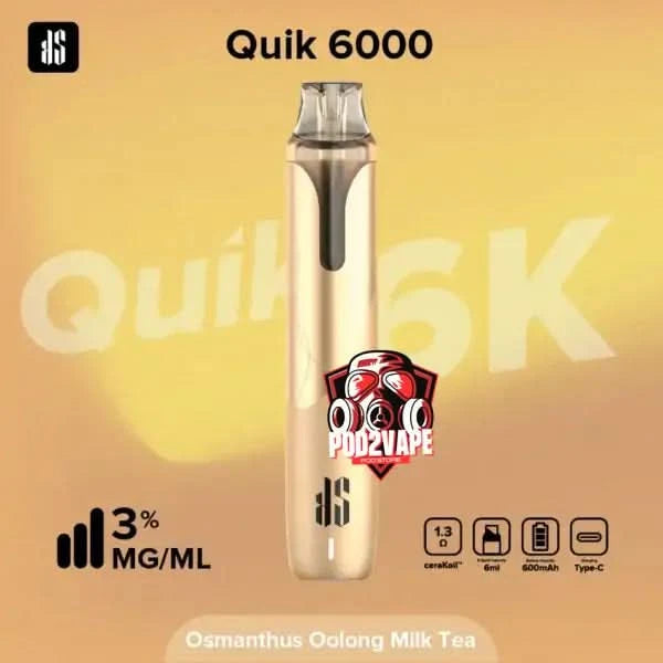 Ks quik 6000 puffs osmanthus oolong milk tea
