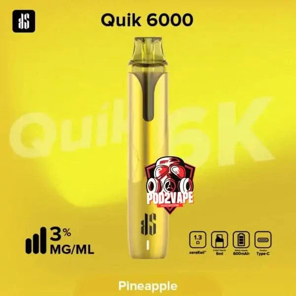 Ks quik 6000 puffs pineapple