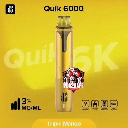 Ks quik 6000 puffs triple mango