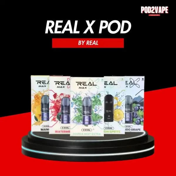 หัวพอต Real x pod น้ำหัวน้ำยาแบรนด์ใหม่ ยอดนิยมในต่างประเทศ ฟีลสูบดีมาก