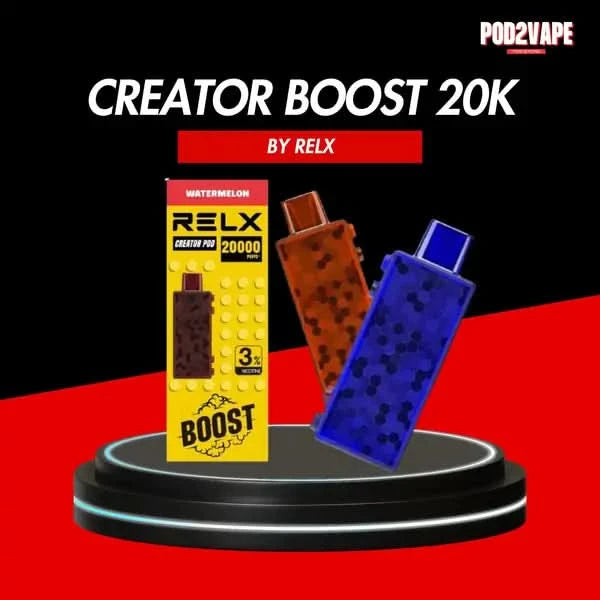 หัว Relx creator boost 20k หัวของพอตเลโก้ เปลี่ยนหัวน้ำยาได้ตามสบาย