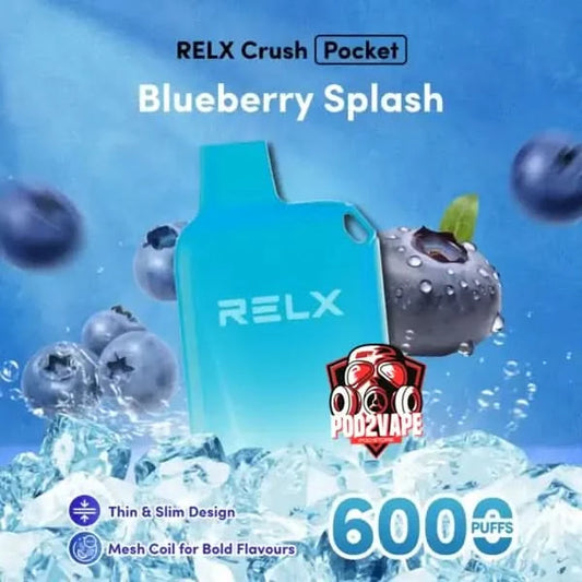 Relx crush 6000 puffs blueberry splash