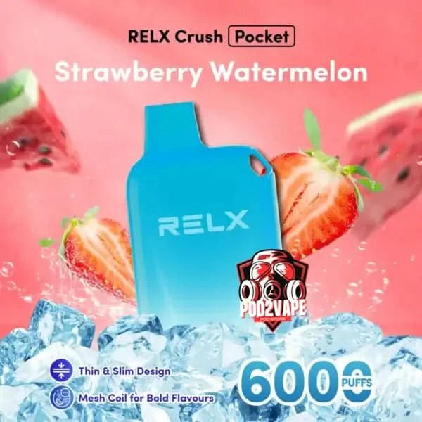 Relx crush 6000 puffs strawberry watermelon