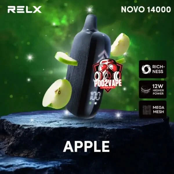 Relx novo 14000 puffs apple