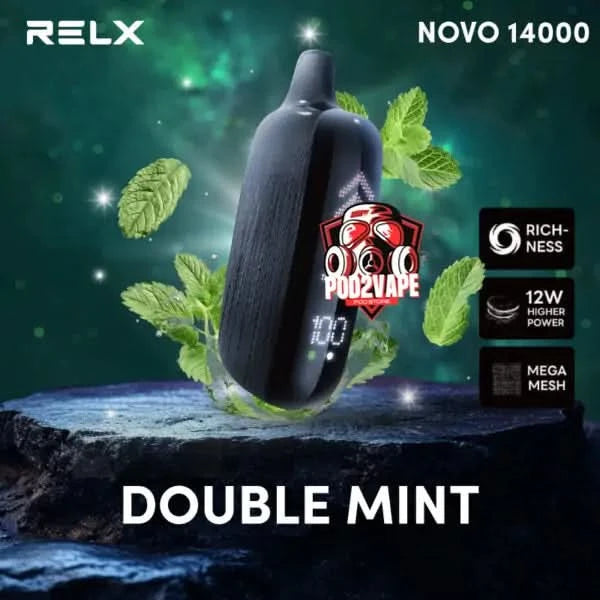 Relx novo 14000 puffs double mint