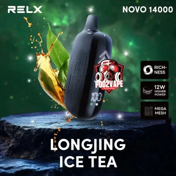 Relx novo 14000 puffs longjing ice tea