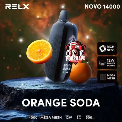 Relx novo 14000 puffs orange soda