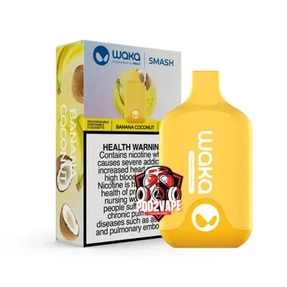 Relx waka smash 6000 puffs banana coconut