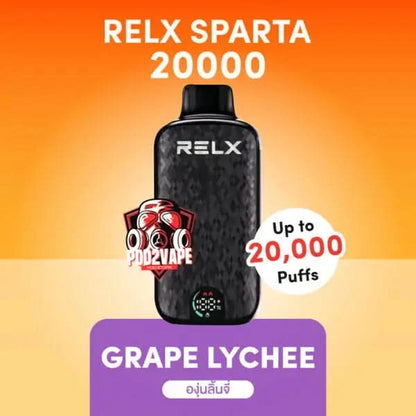 Relx sparta 20000 puffs grape lychee