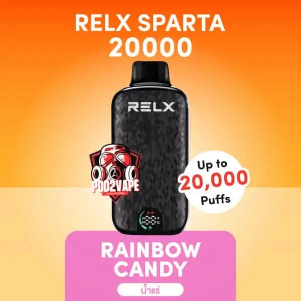 Relx sparta 20000 puffs rainbow candy