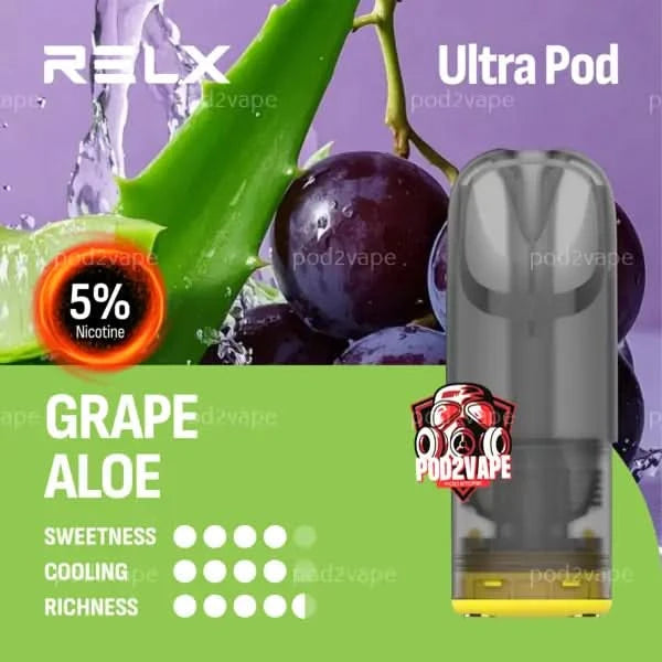 หัว Relx ultra grape aloe nic50