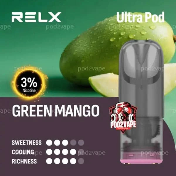 หัว Relx ultra green mango nic30