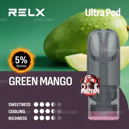 หัว Relx ultra green mango nic50